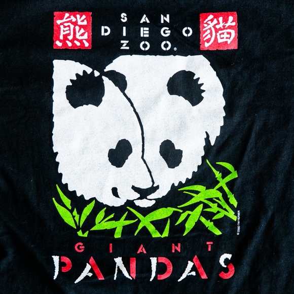 Vintage San Diego Zoo Giant Pandas T-Shirt - Picture 1 of 5